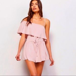 Dusty Pink Romper Off Shoulder Sz Xs BB Dakota